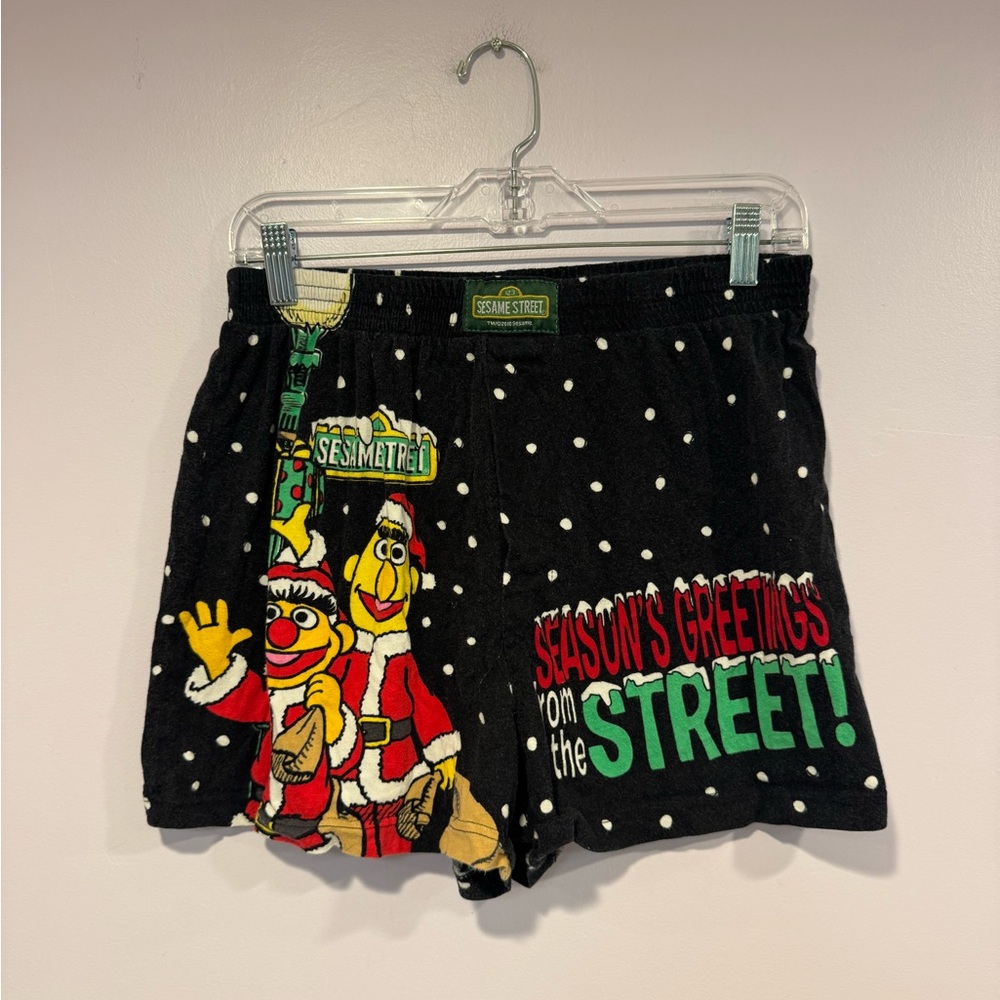 Sesame Street seasons greetings from the street boxer sleep‎ shorts